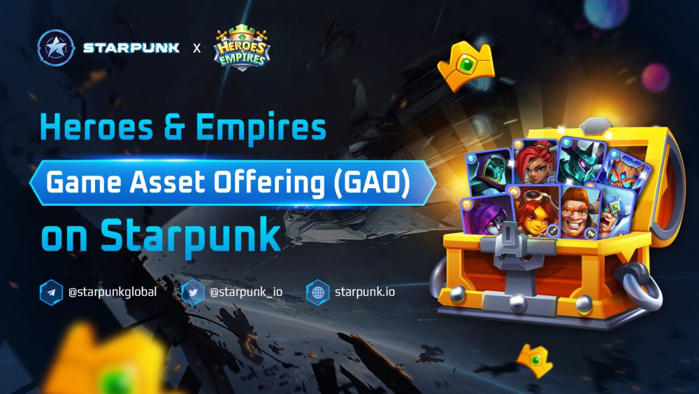 Starpunk will launch the Heroes & Empires Game Asset Offering (GAO) for the Genesis Rare Chest Sale