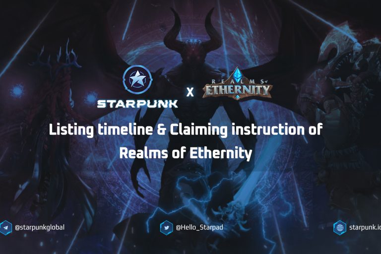 Starpunk Announcement: Listing timeline & Claiming instruction of Realms of Ethernity
