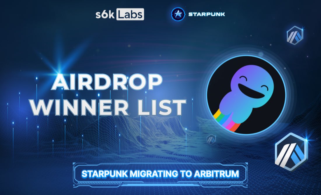 We’re thrilled to announce the winner list of Starpunk’s Airdrop on Crew3!